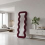 Hanah Home Espejo Cheval Rojo Burdeos